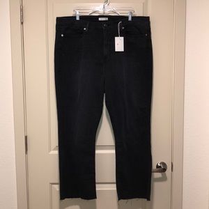 Good America Raw Hem Jeans